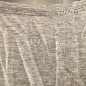 Lululemon grey tie front tee.